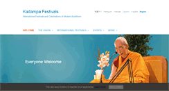 Desktop Screenshot of kadampafestivals.org