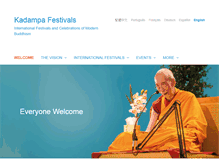 Tablet Screenshot of kadampafestivals.org